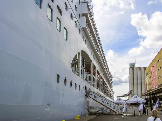 MSC Opera of MSC Cruises in the port of Stockholm in Sweden